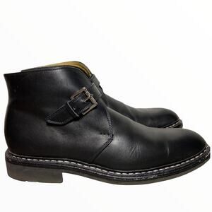 Heschung Chêne Boots Chelsea Calf Leather Munk Strap Black Anilcalf Basalte 7